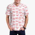 thumbnail image 1 of Balery Kawaii Pigs Camisa Polo de Hombre con Estampado, de Manga Corta y Tejido Medio, Camisa Tipo Golf Polo-XX-Large, 1 of 6