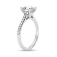 thumbnail image 2 of Eloya Jewel 2.13 Ct Round Cut Solitaire Engagement Ring - 14K White Gold Plated - Accent Moissanite Eternity Band - Wedding Ring for Women - Moissanite - Ideal Gift for Anniversary, 2 of 3