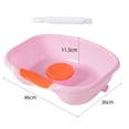 thumbnail image 3 of Bol de Shampooing Bassine de Lavage des Cheveux Horizontale Drainable Plateau de Shampooing Portable pour Patiente Alitée Femmes Enceintes, 3 of 5