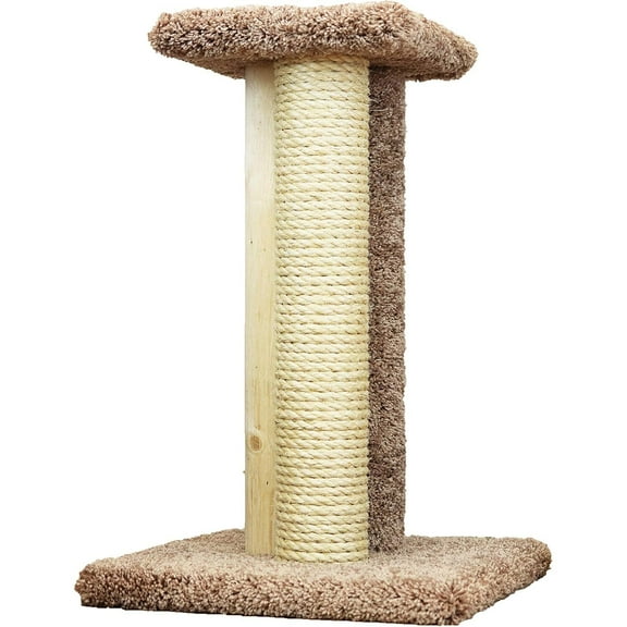 New Cat Condos Premier Triple Cat Scratcher-Color:Brown
