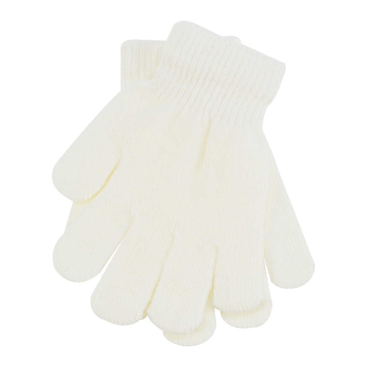 Children's Gloves Autumn and Winter Models Knitted Solid Color Five