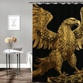 thumbnail image 2 of Orinice Eagle Snake Wings Bathroom Decor Set with Hooks, Colorful Luxurious Graphic Print Polyester Fabric Fashion Shower Curtain, Waterproof and Easy to Install 69x72, 2 of 7