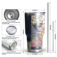 thumbnail image 6 of 30oz Pioneer Flower Tumblers Stainless Steel Tumbler with Lid and Straw,Vacuum Insulated Double Wall Travel Tumbler Cups Mug with Cleaning Brush for Coffee,Tea, 6 of 7