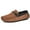 brown, variant on Men's Casual Loafers Slip On Leather Shoes Comfortable Lightweight Driving Shoes Male Moccasins Classic Penny Loafer Flats Boat Shoes Outdoor Walking Shoes