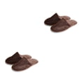 thumbnail image 1 of Zapatillas de hotel Jumpingount 10 pares desechables lana Coral color Marrón 2Conjunto, 1 of 6