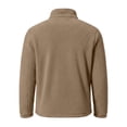 thumbnail image 6 of qafoshin Men's Fleece Half Zip Pullover Sweatshirts Fall Winter Casual Long Sleeve Solid Color Warm Tops, 6 of 7