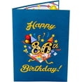 thumbnail image 4 of iGifts And Cards Happy 86th Blue Birthday 3D Pop Up Greeting Card – Awesome 86 Birthday Card For Man, Woman, Happy Eighty Six Birthday Gift For Dad, Mom, Best Husband, Wife Unique Present, 5" X 7", 4 of 4