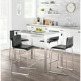 thumbnail image 4 of Fuji-Mara Upholstered Counter Height Dining Set - 5 Piece, High Top Table Set for 4, Counter Table and Chairs set of 4, Counter Height Table and Chairs, Kitchen & Dining Room Sets, 4 of 5