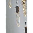 thumbnail image 3 of Bethel International Chandelier Matte Black Metal & Crystal, 3 of 6