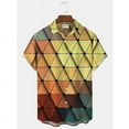 thumbnail image 2 of Camisa de diseñador para hombre con estampado 3D a cuadros, de gran tamaño, para verano 2024, para viajes, playa, Hawái, estilo hawaiano, con botones, estilo Harajuku, camisa masculina, 2 of 4