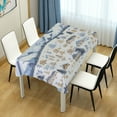 thumbnail image 4 of Yayeee Tablecloths 60" x 90" Rectangle Wrinkle Resistant Party Table Cover, Light Blue Mountain, 4 of 8