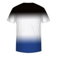 thumbnail image 4 of Handshe Men's Casual Round Neck Gradient Sport Short - Sleeve T - Shirt for Daily & Outdoor, 4 of 5