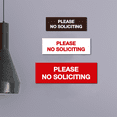 thumbnail image 3 of Basic Please No Soliciting Sign (Black Gold) - Large, 3 of 5