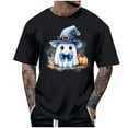 thumbnail image 1 of Blusas y camisas de manga corta y cuello redondo para hombre. Blusas/camisetas de manga corta con cuello redondo y estampado de Halloween para hombre. Blusa para hombre., 1 of 4