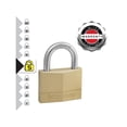 thumbnail image 2 of Master Lock - Cadenas en Laiton Massif 50mm 5 Broches - à Clé Identique x 2, 2 of 3