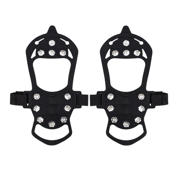 Ice Grippers Crampons Antideslizante Portable Shoe Cover para Senderismo Jogging Invierno S kusrkot Puños antideslizantes con pinchos.