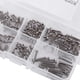 thumbnail image 1 of Tornillos M2, paquete de 180 piezas 304 de acero inoxidable 6 tipos de tornillos de cabeza hexagonal de cabeza hueca M2 Kit Kit negro con caja Eotvia No, 1 of 7