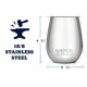 thumbnail image 4 of Vaso de vino YETI Rambler, 300 ml, con aislamiento al vacío, acero inoxidable, 4 of 8