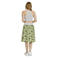 thumbnail image 5 of Women's Shamrock Vintage Silhouette Clovers A-line Printed Skirt Casual Wear, 3XL, Dark Green Beige, by Ambesonne, 5 of 6