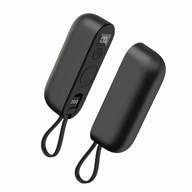 Tyidzon Chauffe-Mains USB Portable 2-en-1 avec Réglages de Chaleur Réglables et Charge Rapide 3000mAh pour Activités Extérieures