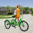 thumbnail image 6 of ABORON Adult Tricycle,3 Wheel Bike Adults,Three Wheels Cruiser Bike 16/20/24/26 inch Wheels,1/7 Speed,Cargo Basket,Multiple Colors, 6 of 9
