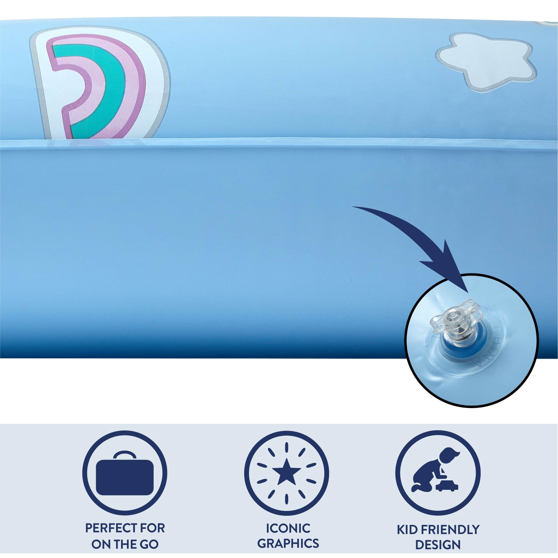 Bluey Inflatable Portable Kids Travel Bed