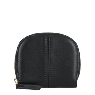 Time and Tru Women's Tessa Indexer Wallet Black Vinyl Card Holder