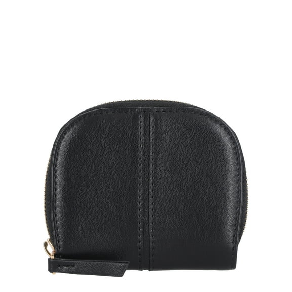 Time and Tru Women's Faux Leather Becca Zip Wallet