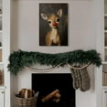 thumbnail image 3 of Vintage Winter Fawn Posters Christmas Pine Tree Canvas Wall Art Rustic Scene Decorations Prints Painting for Christmas Home Bedroom Dorm Wall Decor, 3 of 7