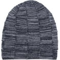 thumbnail image 3 of REDESS Beanie Hat for Men and Women Winter Warm Hats Knit Slouchy Thick Skull Cap-Navy, 3 of 5