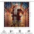 thumbnail image 2 of La cláusula de Santa-theme 4-Piece Shower Curtain Set with Rugs, Waterproof Bathroom Decor Set Includes Bath Mat, U-Shaped Rug, Toilet Lid Cover and Curtain with Hooks, 2 of 6