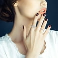 thumbnail image 3 of letairis 8pack/lot Luster Copper Rings For Women Smooth Lines Wide Application 1Set, 3 of 6