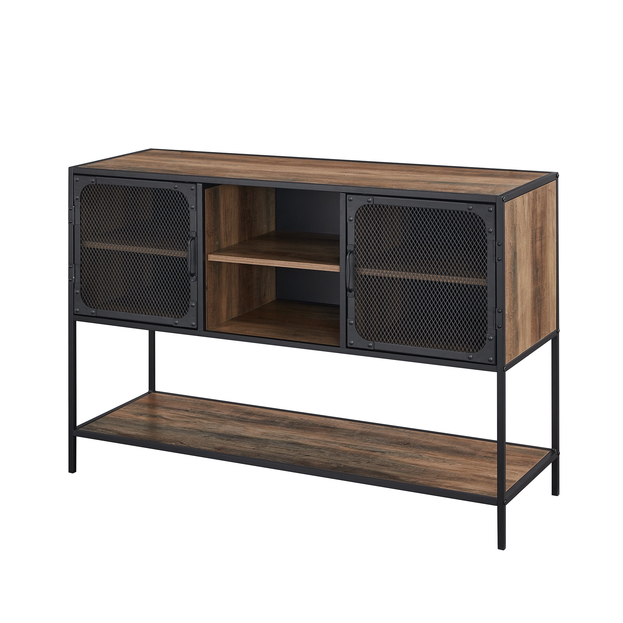 Yuma Reclaimed Barnwood 2 Door Riveted Buffet by River Street Designs