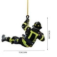 thumbnail image 3 of CuiLiyq Personalized Firefighter Christmas Two Sided Ornament, Firefighter Gifts, Firefighter Ornaments for Christmas Tree, Firefighter Gifts for Men, 3 of 3