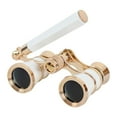 thumbnail image 1 of Tignapoo Vintage 3x25mm Opera Binoculars with All-Metal Handle - Elegant White Finish, Compact Design for Concerts & Theater, Includes Carrying Case & Cleaning Cloth, 1 of 6