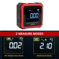 thumbnail image 4 of Digital Level Angle Gauge Angle Finder Protractor Inclinometer Level Box Aluminum Framework with Magnet Rotatable Backlit Display REF ABS Mode Auto-off for Carpentry Building Automation, 4 of 8