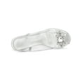 thumbnail image 4 of BLISSFUL STEP Women's Clear Slingback Rhines Peep Toe Block Heels Sandals, 4 of 6