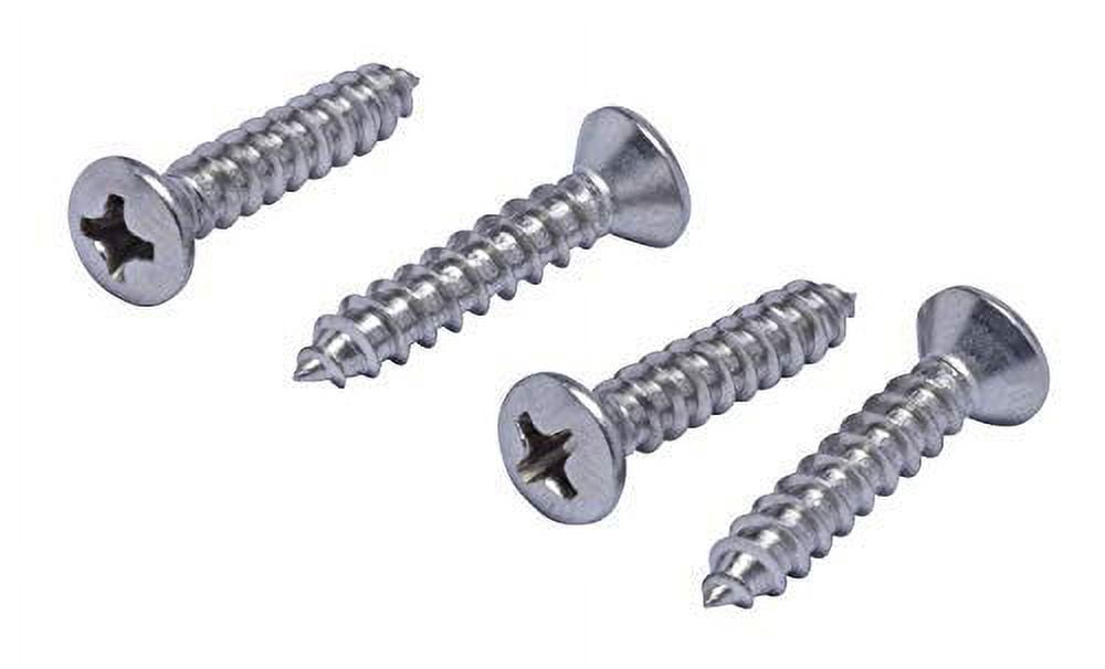 #8 X 7/8" Stainless Oval Head Phillips Wood Screw (100pc) 18-8 (304) Stainless Steel Screws by Bolt Dropper