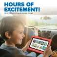 thumbnail image 3 of Contixo Tablette pour Enfants 7 Pouces Modèle 2025 avec Epic! & Lingokids, Tablette Android Éducative pour Enfants 3-12 Ans, 32 Go, Contrôles Parentaux, Étui Antichoc – Rouge, 3 of 9