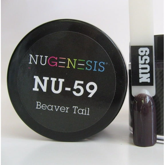 NUGENESIS Nail Color Dip Dipping Powder 1oz/jar - NU59 Beaver Tail