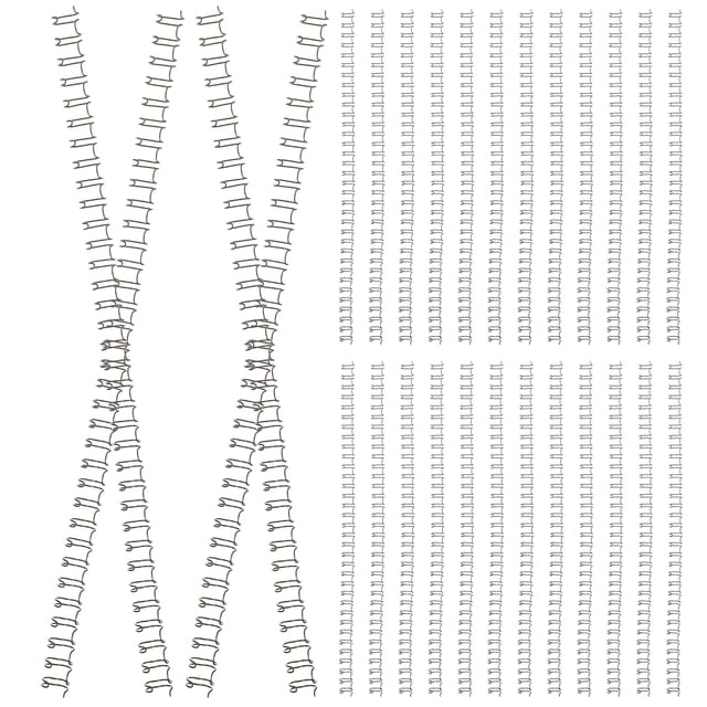 100Pcs Loose Leaf Binder Rings Notebook Spiral Binding Coils Double Loop Wire Binding Rings