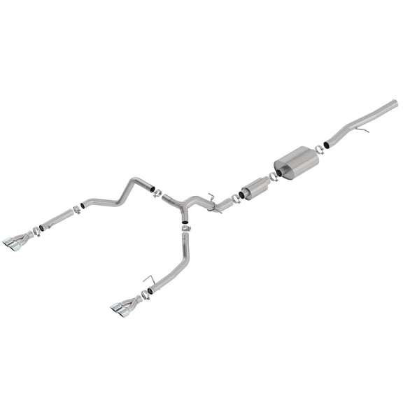 Borla 140783 Cat-Back Single Dual Split Rear Exit Exhaust System Kit