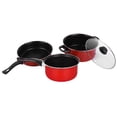 thumbnail image 3 of Milisten 3pcs Non Stick Frying Pan Non Stick Cook Tool Cast Iron Kitchen Utensil for Daily Use, 3 of 8