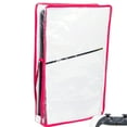 thumbnail image 1 of Console Dustproof Cover for PS5 Slim - Transparent PVC Protective Sleeve with Anti-Scratch Washable Design - Compatible with Both Disc and Digital Versions, 1 of 9