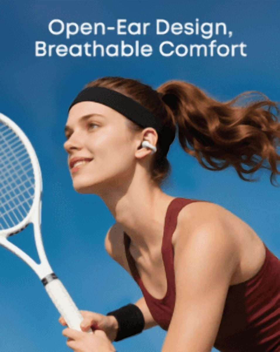 Soundcore C50i by Anker, Open-Ear Clip-On Earbuds, 12mm Drivers, Powerful Bass, AI Clear Calls, 28H Playtime, Secure Fit, Hi-Res Audio, IP55 Water Resistance, Bluetooth 6.0