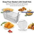 thumbnail image 4 of WeChef 2Pcs Deep Fryer Baskets with Non-slip Handle 13" x 6 5/16" x 5 7/8" Nickel Plating Heavy Duty Construction Deep Fryer Basket for Commercial Restaurant Kitchen Blue, 4 of 10