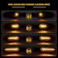 thumbnail image 4 of 4Pcs 12V Universal Motorcycle Turn Signal Indicator Amber Light Dual Color 17 LED Blue Amber Lamp, 4 of 5
