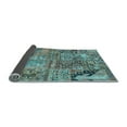 thumbnail image 2 of Ahgly Company Indoor Rectangle Patchwork Light Blue Transitional Area Rugs, 6' x 9', 2 of 4