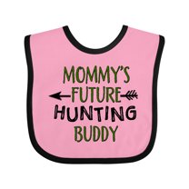 Inktastic Mommys Future Hunting Buddy Boys or Girls Baby Bib