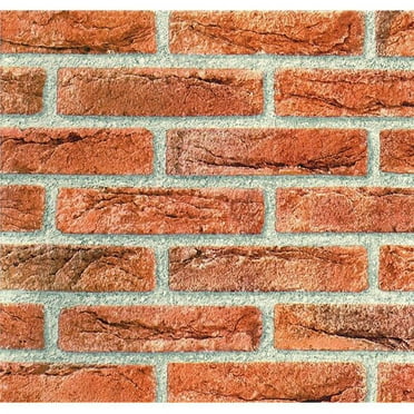 Dc-fix 346-0221 17 x 78 in. Decorative Self Adhesive Film, Red & Brown Brick